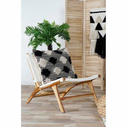 Poltrona Branco PVC Teca (65 x 80 x 68 cm) - Image 2