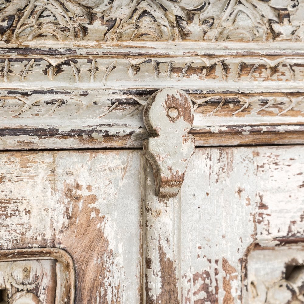 Aparador em Madeira Esculpido a Mão 187 X 45 X 100 - Image 8