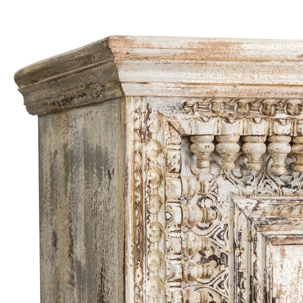 Aparador em Madeira Esculpido a Mão 187 X 45 X 100 - Image 4