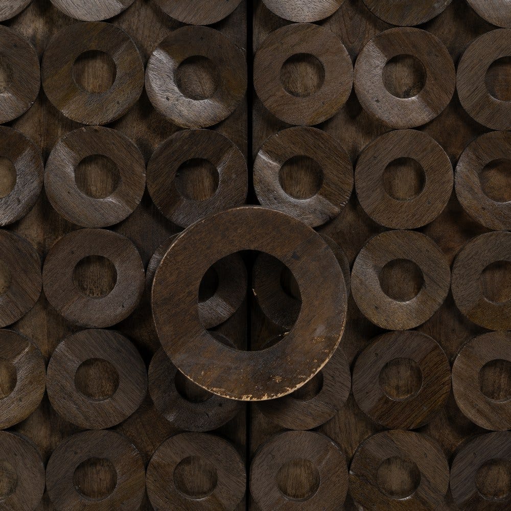 Aparador em Madeira Mango Castanho e Ferro 152 X 40 X 82 - Image 6