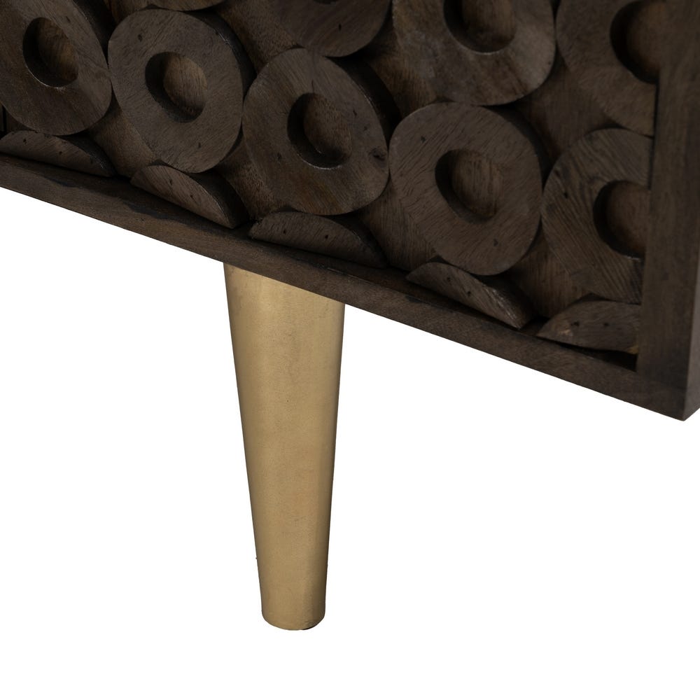 Aparador em Madeira Mango Castanho e Ferro 152 X 40 X 82 - Image 7