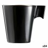 Caneca Luminarc Flashy Preto 80 ml Duas cores Vidro (24 Unidades)