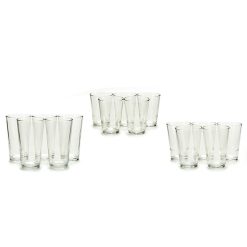 Conjunto de Copos 41015 Transparente Vidro 6 x (51 cl) / 6 x (34 cl) / 6 x (23 cl)