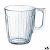 Kop Luminarc Nuevo Pequeno-almoço Transparente Vidro (250 ml) (6 Unidades)