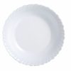 Plat bord Luminarc Feston Branco Vidro (Ø 25 cm)