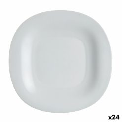 Prato de Jantar Luminarc Carine Granit Cinzento Vidro Ø 27 cm (24 Unidades)