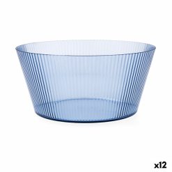 Saladeira Quid Sunset Azul Plástico 25 cm (12 Unidades)