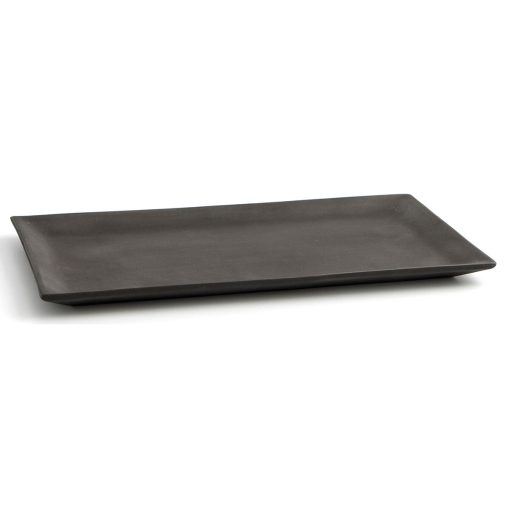 bandeja de aperitivos Quid Mineral Gres Preto Cerâmica 15 x 30 cm (8 Unidades) - Image 3