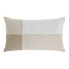 Almofada Branco Bege Patchwork Cottage 50 x 30 cm