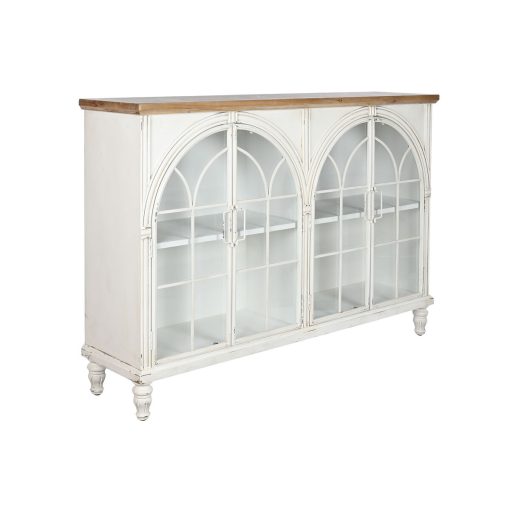 Aparador Branco Natural Cristal Abeto 150 x 36 x 104 cm