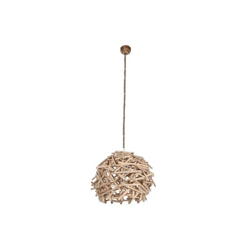 Candeeiro de teto Natural Madeira Madeira de eucalipto 50 W 40 x 40 x 40 cm