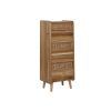 Cómoda Castanho Acácia Madeira MDF 40 x 30 x 104