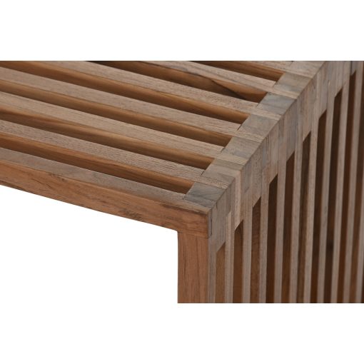 Conjunto de 2 mesas Natural Teca 116 x 60 x 46 cm - Image 3