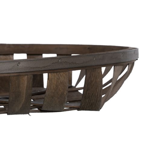 Conjunto de Cestas Castanho Madeira 51 x 51 x 9 cm (3 Unidades) - Image 3