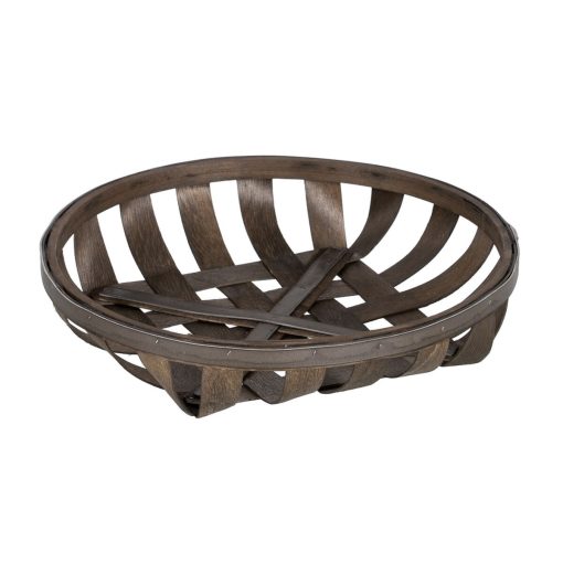 Conjunto de Cestas Castanho Madeira 51 x 51 x 9 cm (3 Unidades) - Image 6