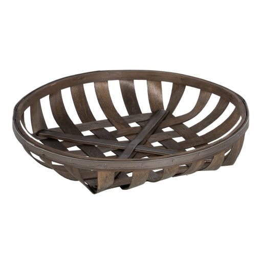 Conjunto de Cestas Castanho Madeira 51 x 51 x 9 cm (3 Unidades) - Image 7