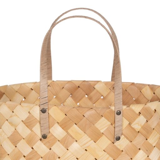 Conjunto de Cestas Natural Madeira 50 x 22 x 28 cm (2 Unidades) - Image 5