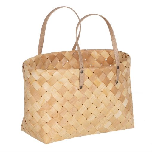 Conjunto de Cestas Natural Madeira 50 x 22 x 28 cm (2 Unidades) - Image 7