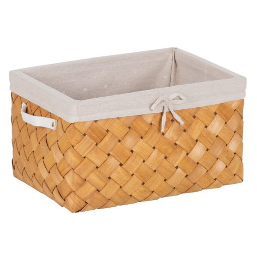 Conjunto de Cestas Natural Madeira Tecido 39,5 x 30 x 24 cm (3 Unidades) - Image 7