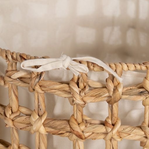 Conjunto de Cestos Bege Creme Fibra natural 45 x 45 x 45 cm (3 Unidades) - Image 7