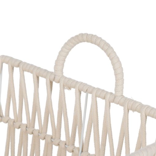 Conjunto de Cestos Branco Corda 45 x 35 x 36 cm (3 Peças) - Image 6