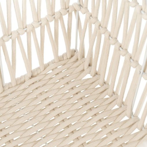 Conjunto de Cestos Branco Corda 45 x 35 x 36 cm (3 Peças) - Image 8