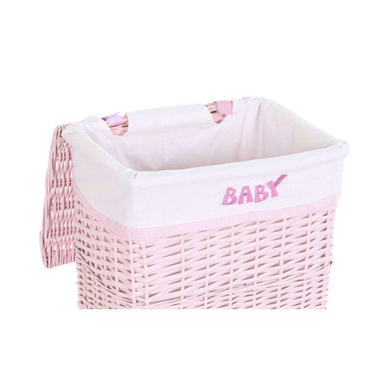 Conjunto de Cestos Cor de Rosa Poliéster Infantil vime (44 x 34 x 56 cm) - Image 3