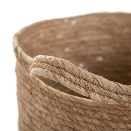 Conjunto de Cestos Natural Junco 33 x 33 x 26 cm (3 Peças) - Image 3