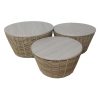 Conjunto de mesas Natural 3 Peças