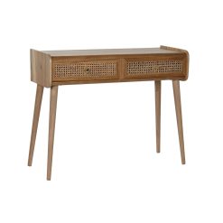 Consola Castanho Acácia Madeira MDF 90 x 34 x 73 cm