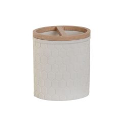 Copo Branco Natural Resina Bambu 9