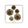 Decoração de Parede Dourado Flor 50 x 5 x 50 cm
