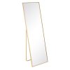 Espelho Dourado Alumínio Cristal 50 x 2