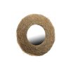 Espelho de parede Nest Natural Rotim 110 x 20 x 110 cm Redondo