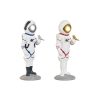 Figura Decorativa Azul Branco Vermelho Prateado Mulher Astronauta 10 x 11 x 29 cm (2 Unidades)