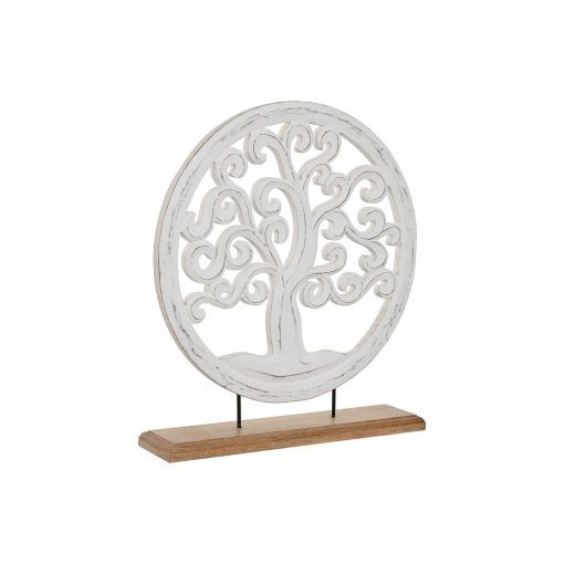 Figura Decorativa Branco Castanho Árvore Árabe 40 x 9 x 45 cm