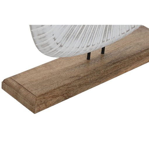 Figura Decorativa Branco Castanho Moderno 30 x 8 x 34 cm - Image 3
