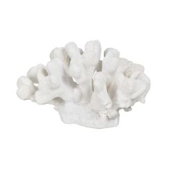 Figura Decorativa Branco Coral 19 x 14 x 11 cm