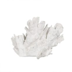 Figura Decorativa Branco Coral 29 x 20 x 21 cm