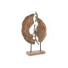 Figura Decorativa Castanho Prateado 35 x 9 x 52 cm