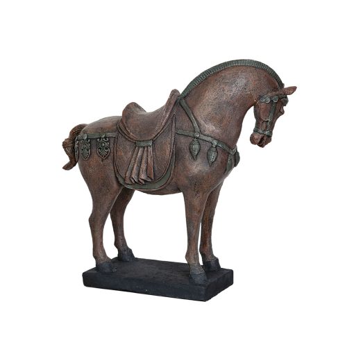 Figura Decorativa Castanho Resina Cavalo 39 x 36 x 16 cm