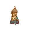 Figura Decorativa Dourado Resina Buda 11 x 20 x 10 cm