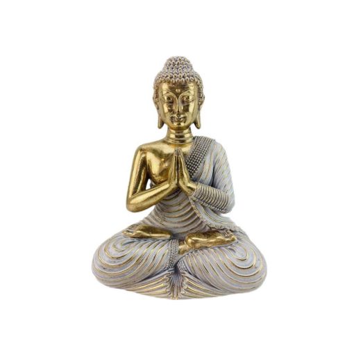 Figura Decorativa Dourado Resina Buda 18 x 25 x 14 cm