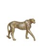 Figura Decorativa Dourado Resina Leopardo 28 x 19 x 7 cm