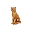 Figura Decorativa Dourado Resina Tigre 15 x 21 x 9 cm