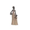 Figura Decorativa Multicolor Resina Africana Menina 15 x 35 x 10 cm