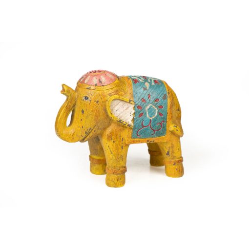 Figura Decorativa Multicolor Resina Elefante 22 x 18 x 10 cm