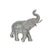 Figura Decorativa Prateado Elefante 39 x 35 x 15 cm