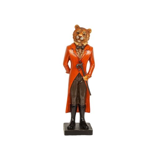 Figura Decorativa Vermelho Resina Tigre Traje 9 x 31 x 8 cm