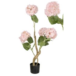 Flores Decorativas Cor de Rosa Hortênsia 50 x 105 x 50 cm